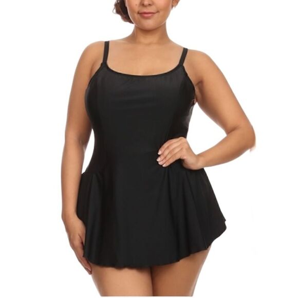 Dippin Daisy's Black One Piece Skirt Swimsuit | SZ 8 - Picture 1 of 14